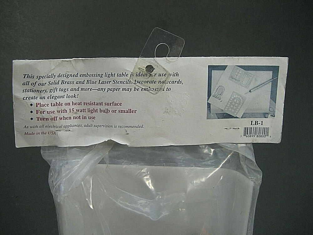 American Traditional Stencils Embossing Light Table LB-1 New