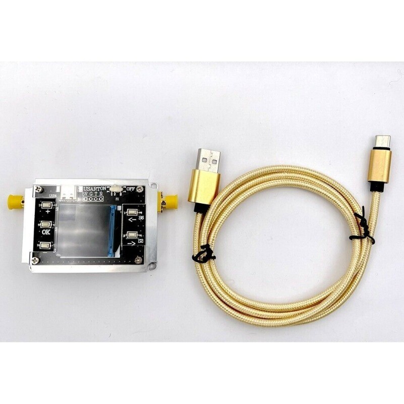 DC-6GHZ 90DB Programmable Attenuator Module RF Attenuator Step 0.25DB 1.3" OLED