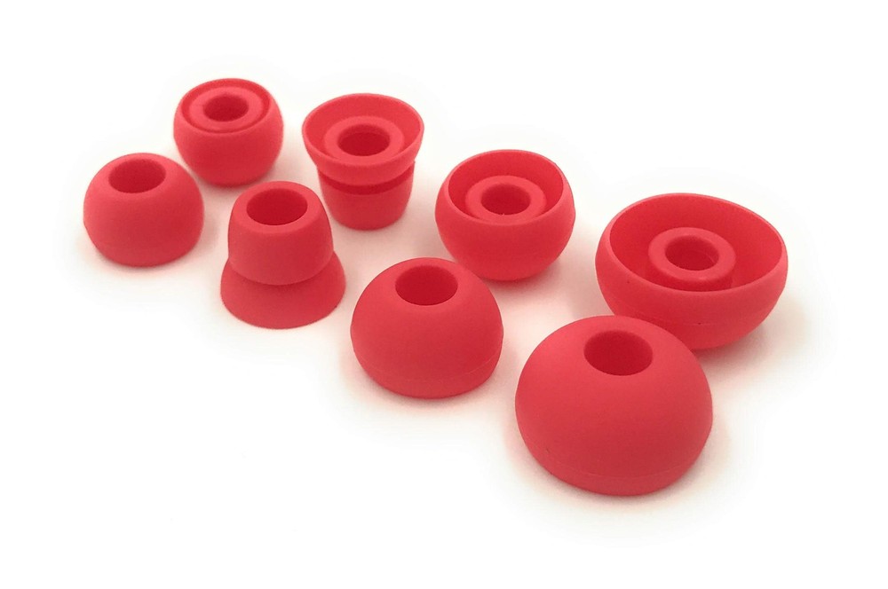Siren Red Replacement Earbud Small, Medium, Large, Double Flange,