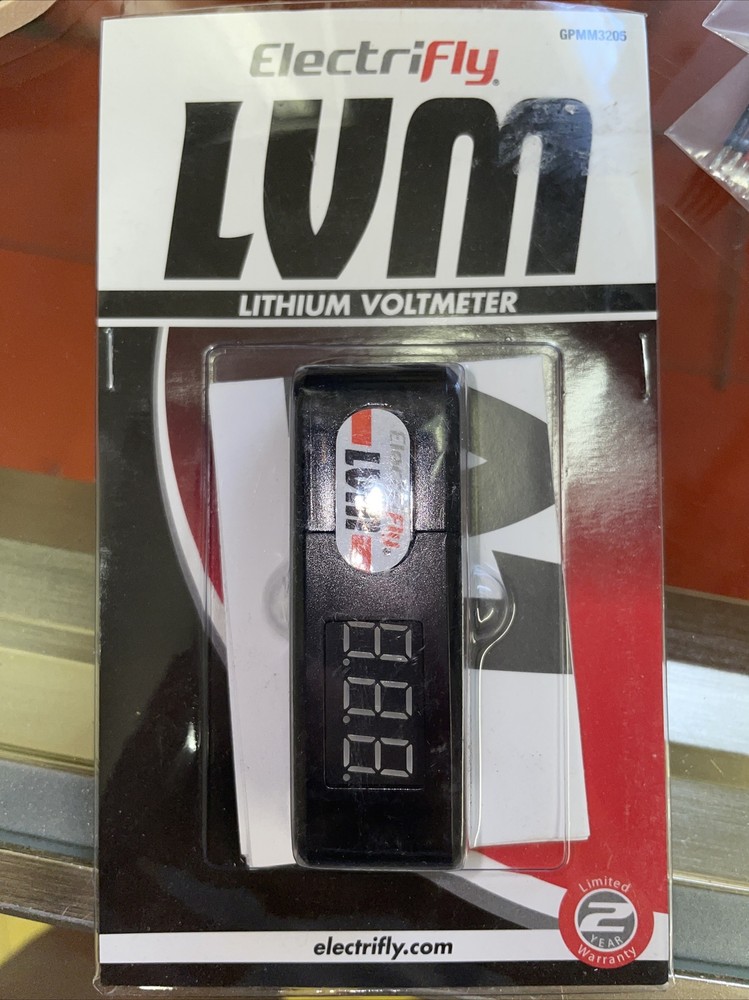Great Planes ElectriFly GPMM3205 LVM Lithium Voltmeter •