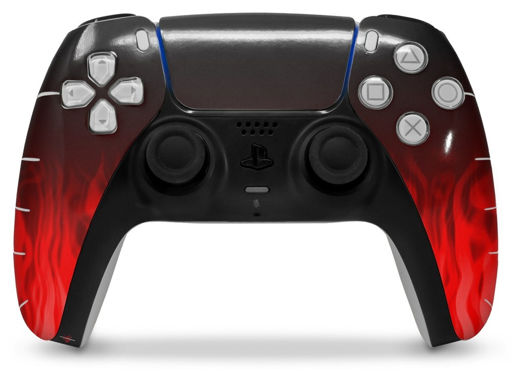 Skin Sony PS5 Controller Fire Red