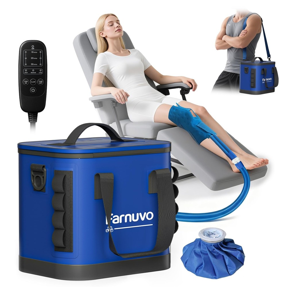 Ice Machine for Knee After Surgery Cold Therapy Machine for Knee Replacement ...