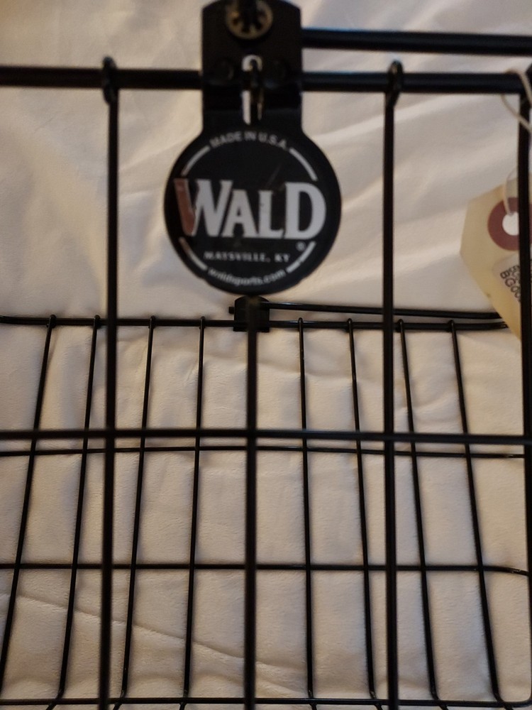 Wald 3133 Front Quick Release Basket with Bolt-On Mount: Gloss Black ~ NEW