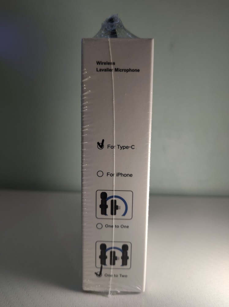 Wireless Lavalier Dual Microphone USB-C for iPhone Android 7-Hr Blog Interview