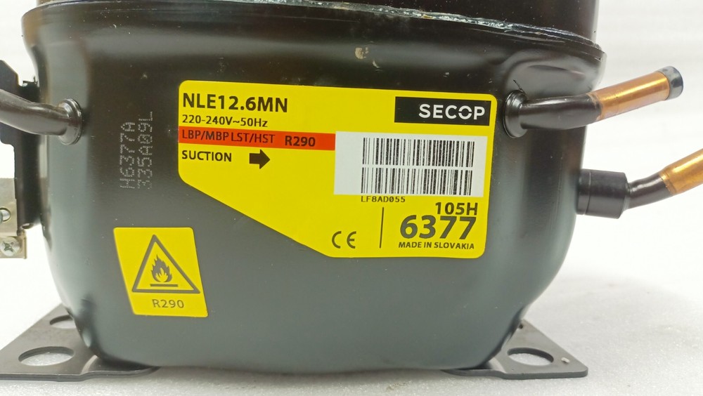 SECOP DANFOSS NLE12.6MN R290 High Temperature Compressor 105H6377