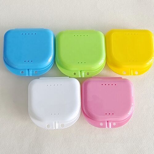 Sealed Assorted Dental Retainer Boxes Denture Case, Mouthguard Containers