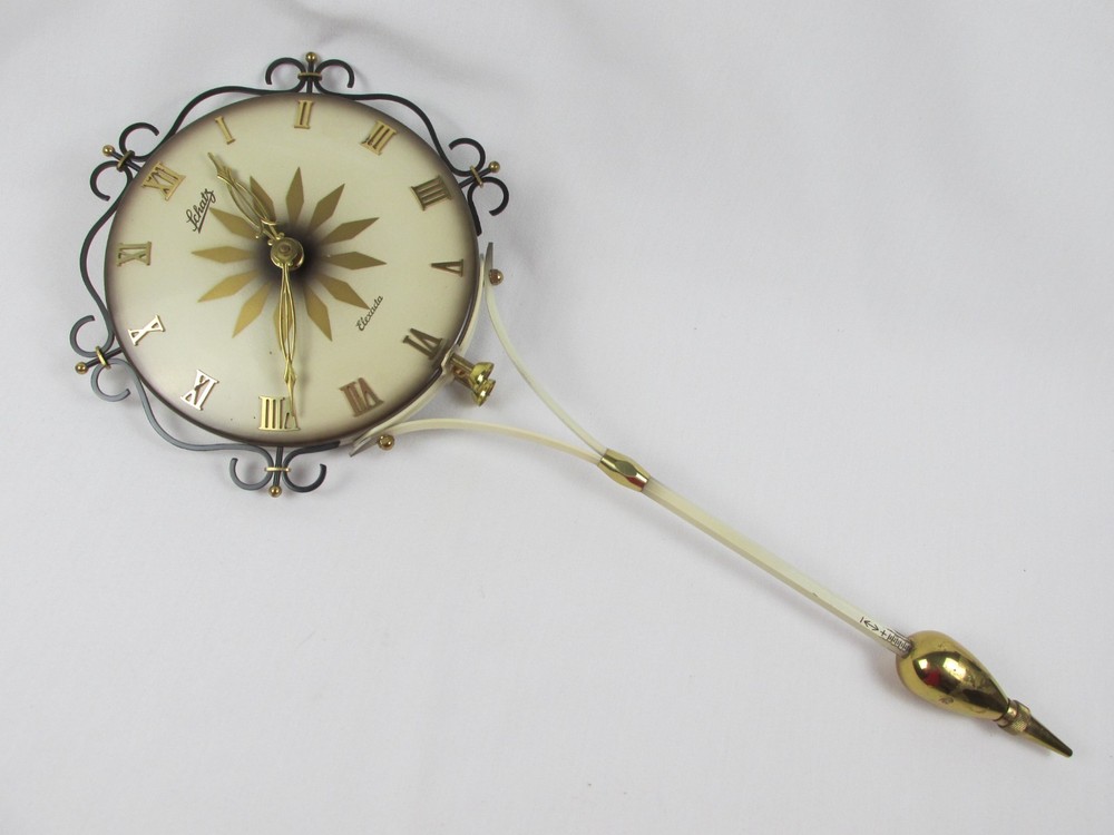 Vintage Schatz Elexacta Swinging Pendulum Wall Clock 2 Jewel Germany Untested