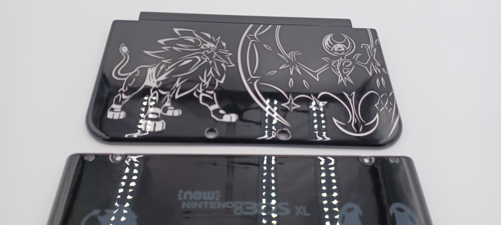 New Nintendo 3ds Xl LL Pokemon Replacement Shells Front+Rear+Rubber+Label UPC