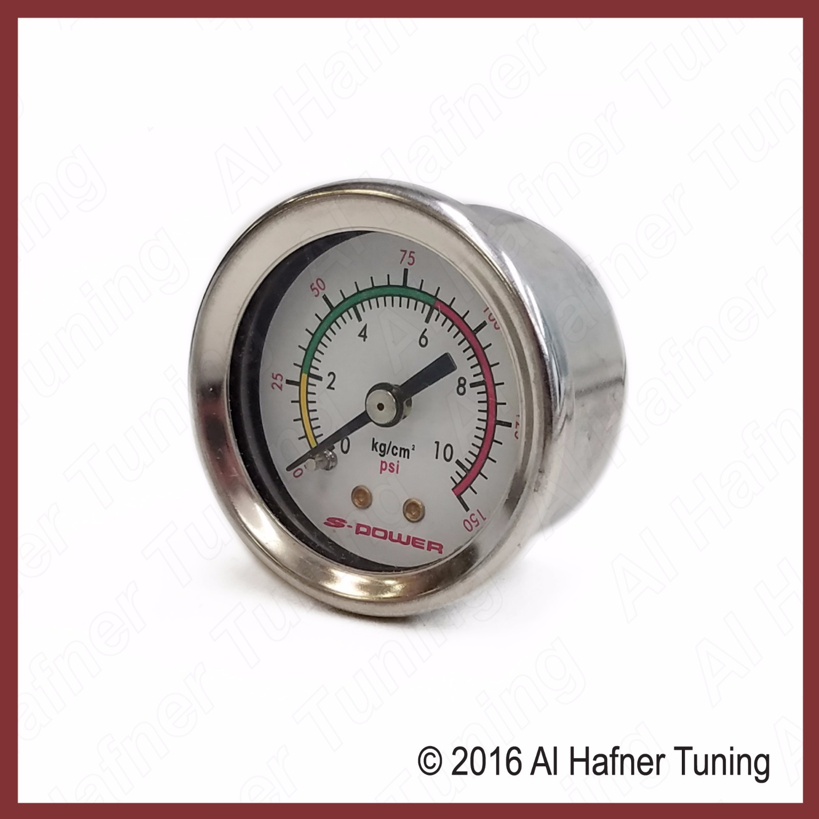 S-Power 150 PSI 1/8" NPT  Fuel Pressure Gauge