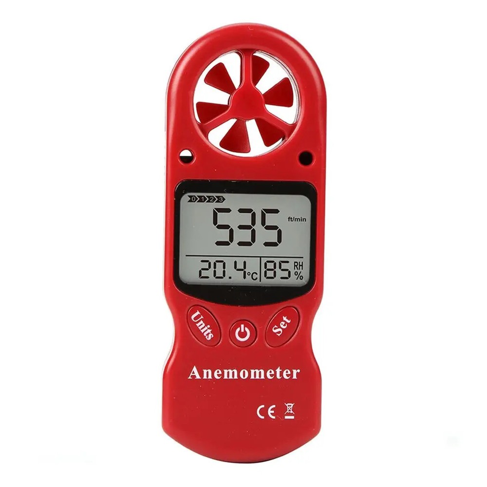 TL-300 Mini Multipurpose Anemometer LCD Wind Speed Temperature Humidity Meter