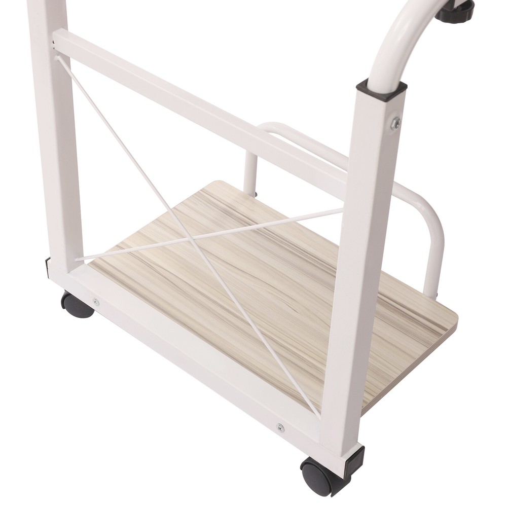 Mobile Adjustable Home Office Desk - Cross-Bed Stretchable & Movable Design