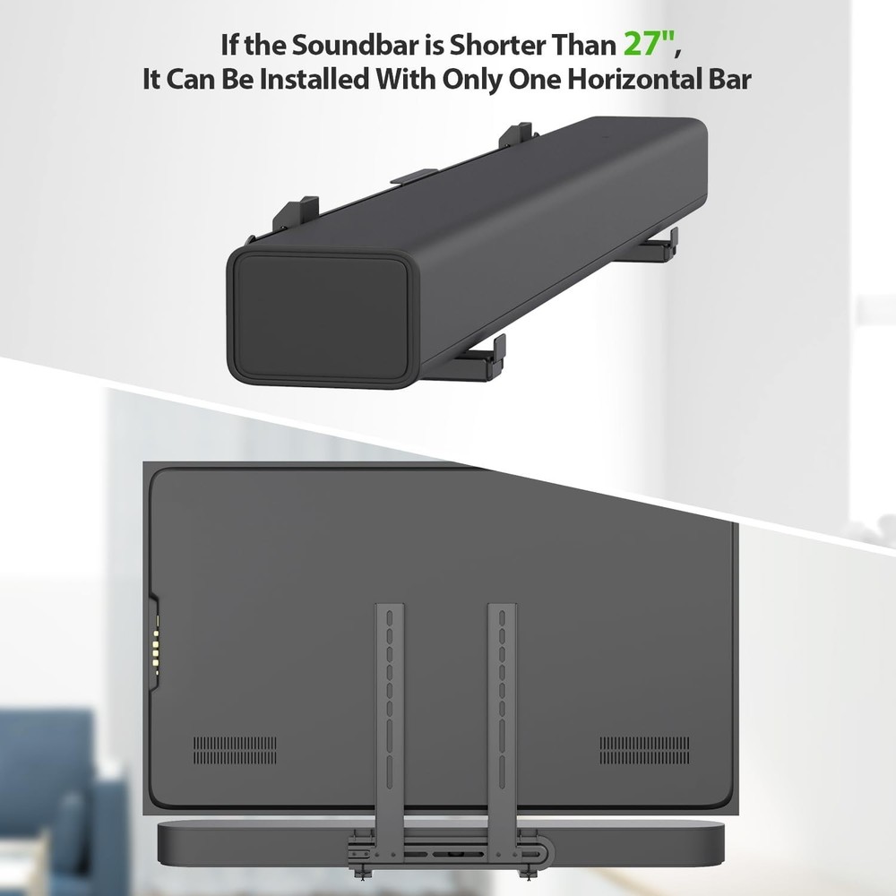 Versatile Sound Bar TV Bracket - Adjustable Holder, Easy Installation