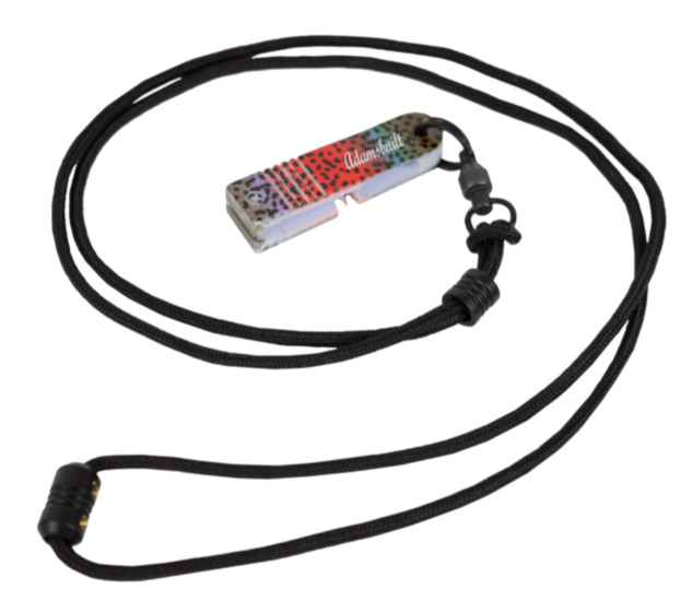 ADAMSBUILT STAINLESS 2.25" FLY FISHING PRO LINE NIPPER RAINBOW TROUT W/ LANYARD