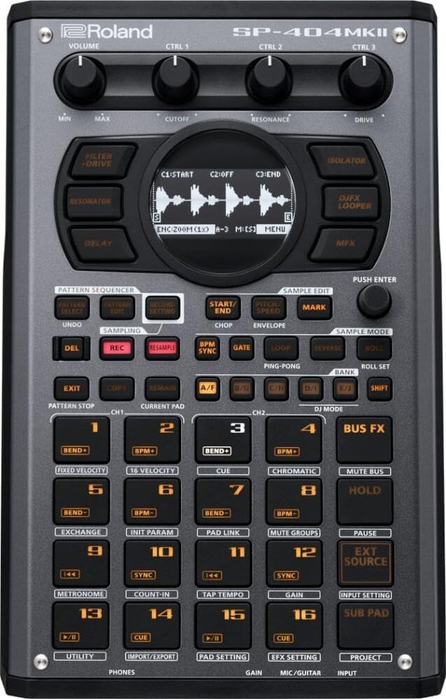 Roland SP-404 Mk II Sampler Machine Electronics Music Sound Compact Effector