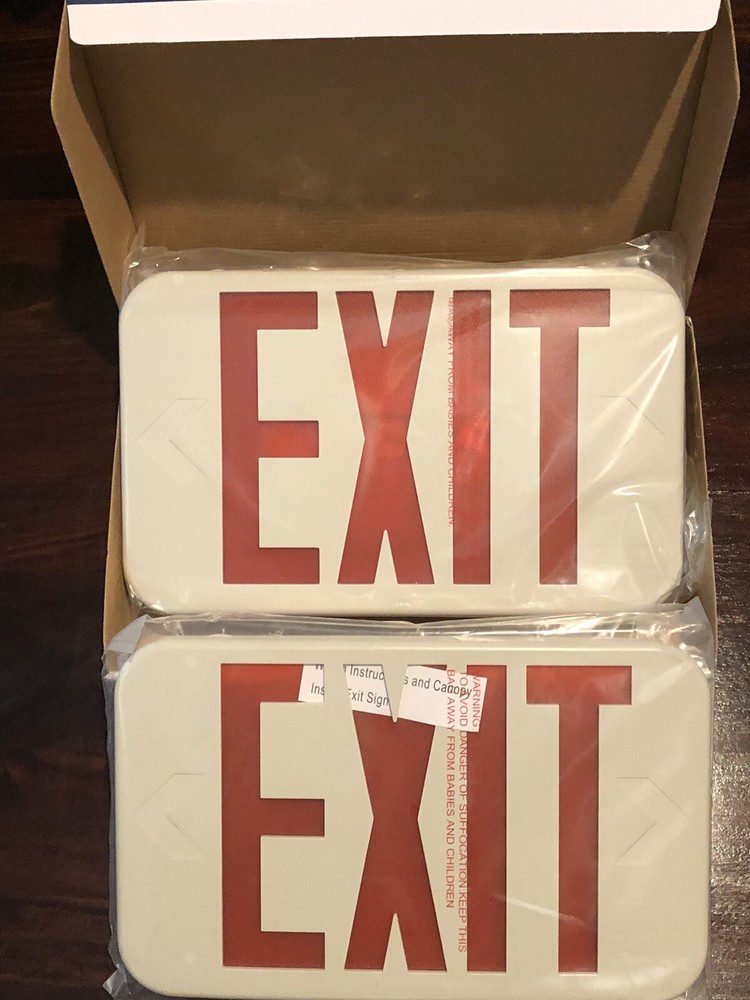 LED Exit Sign Lithonia Lighting Contractor Select AC Only New In Box
