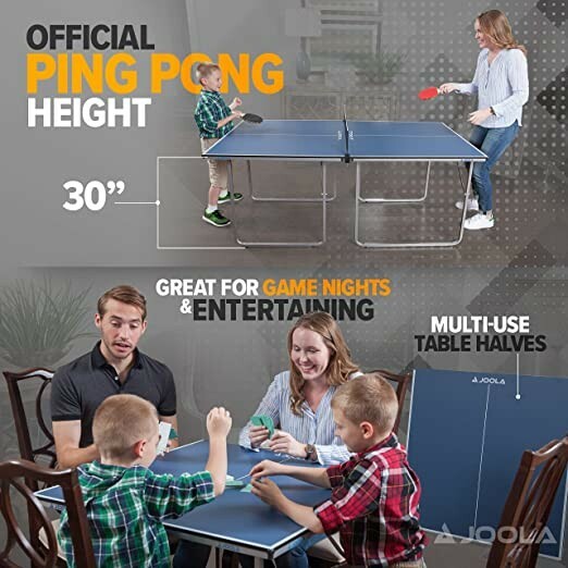 JOOLA 19110 Midsize Table-Tennis Table - Blue