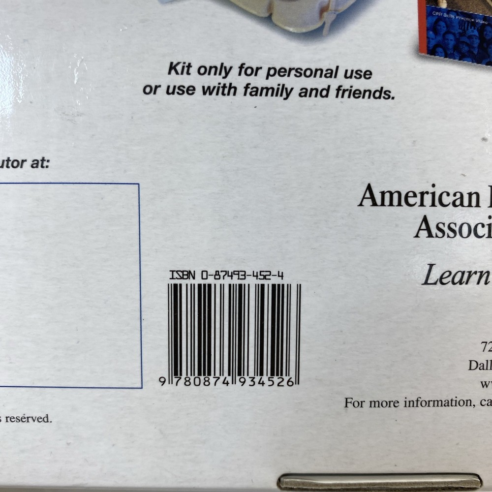 CPR Anytime Family And Friends Personal Learning Program Face Dummy