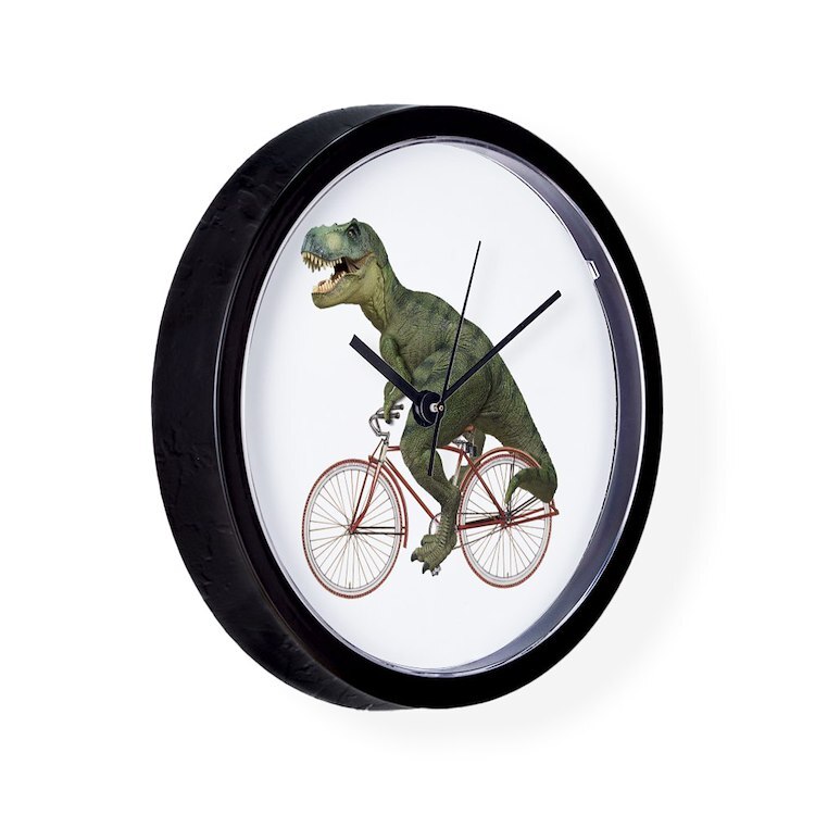 CafePress Blank Rex Unique Decorative 10" Wall Clock (928011986)