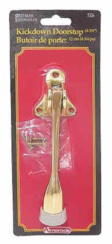 (5 Pack) Solid Brass Kickdown Doorstop AM-5326
