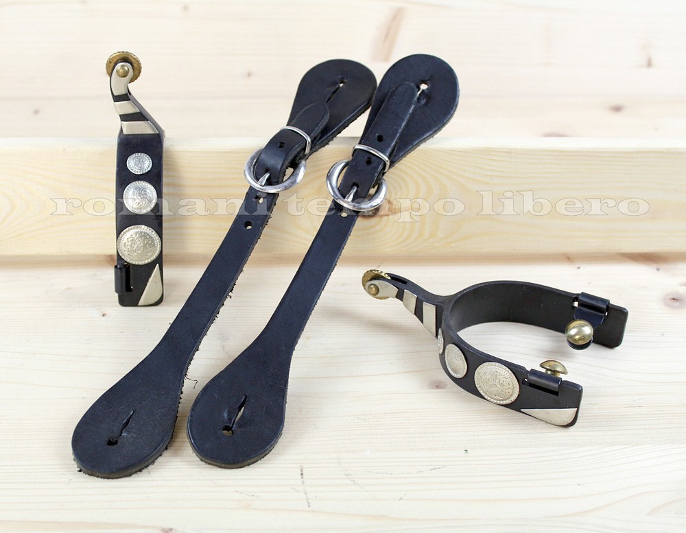 Western Spurs Burnished with Studs