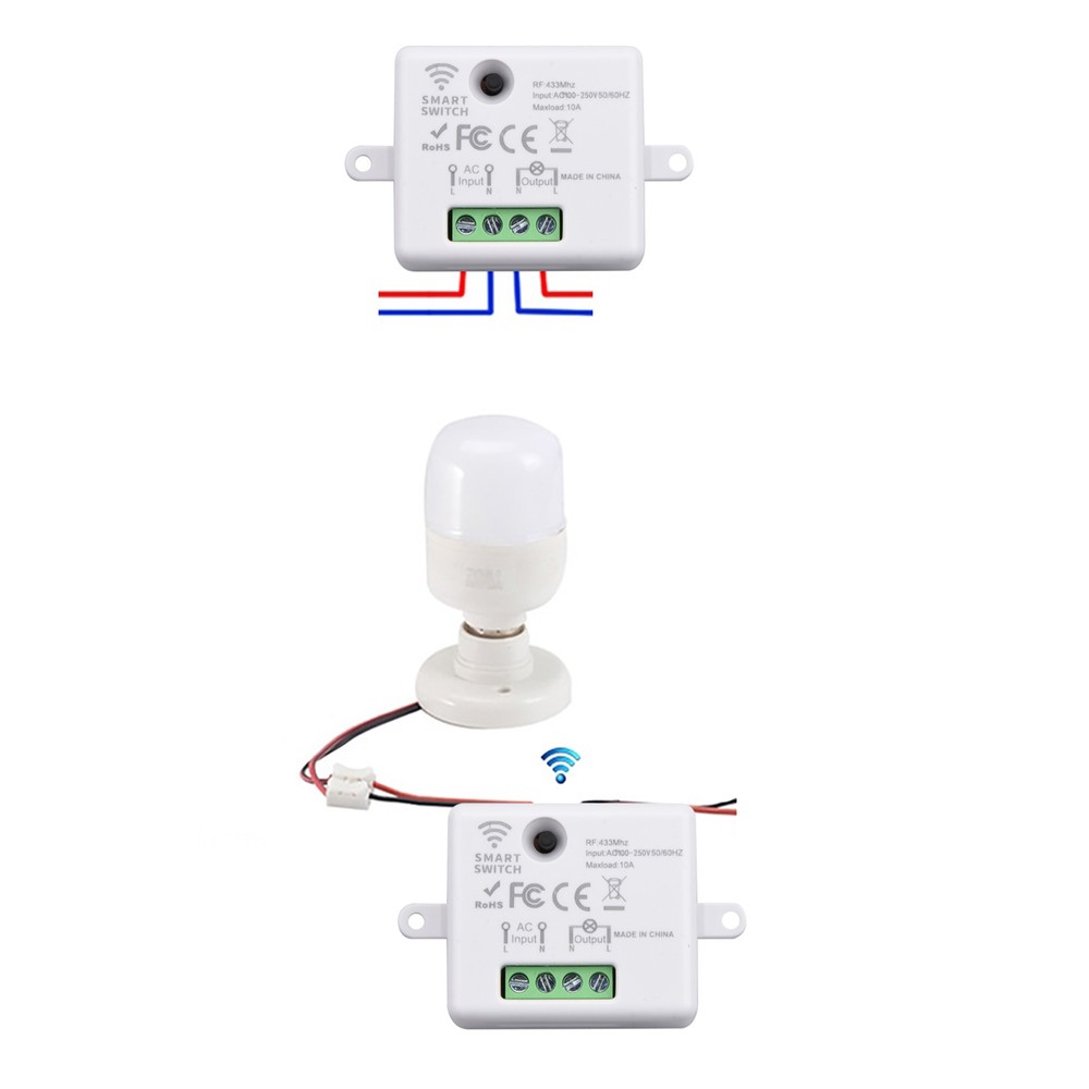 New 433MHz Wireless Remote Control Kinetic Self-powered Wall Light Switch