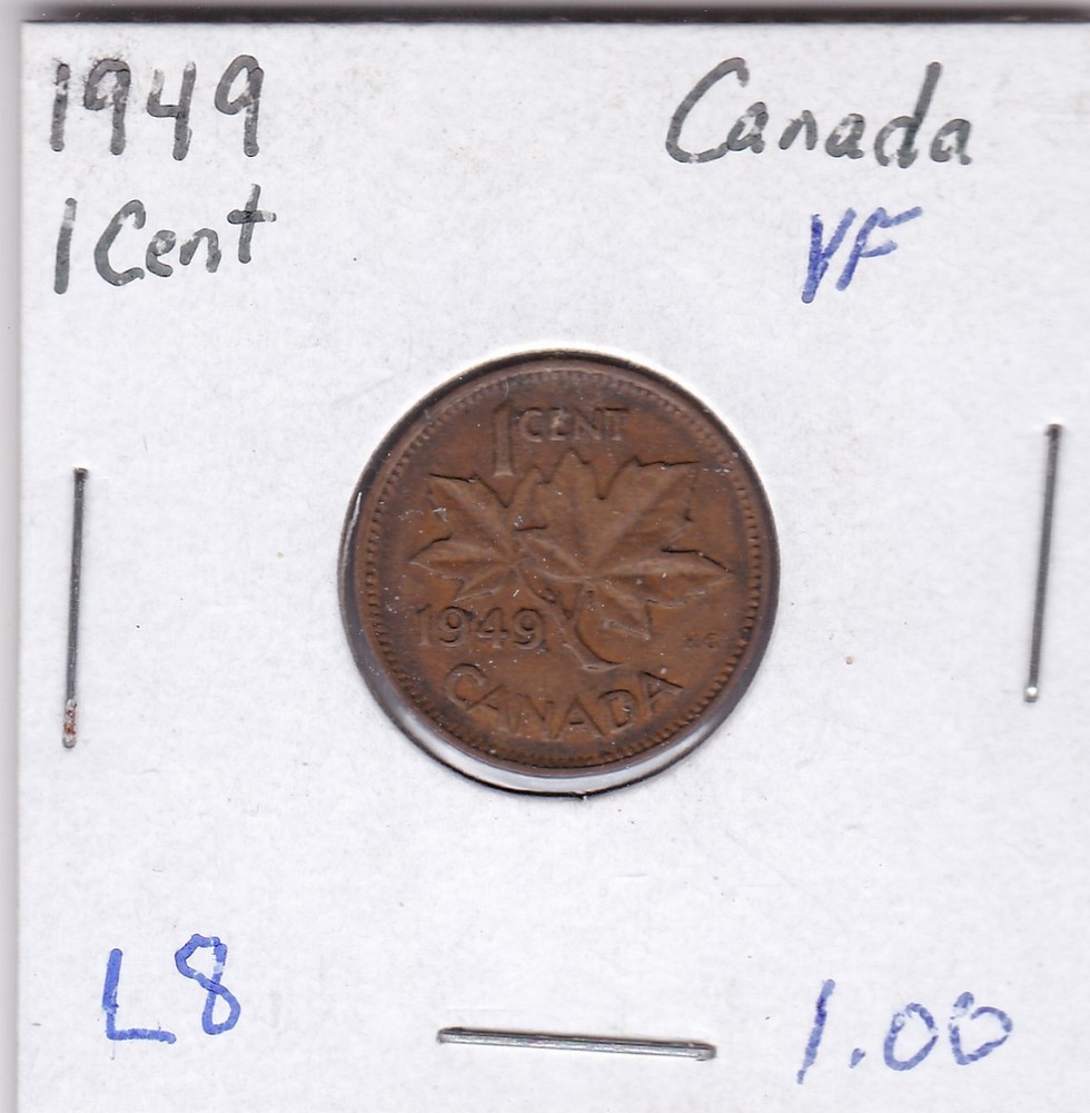 1949 Canada One Cent L8