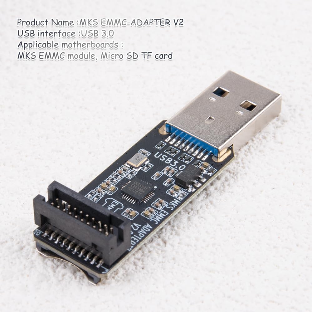 2 PCS HighSpeed EMMC USB 3.0 Adapter V2 MicroSD TF Card Reader Module