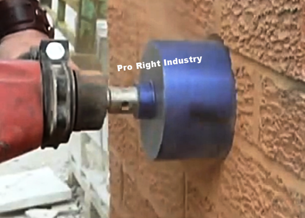 pool rail installing core bit 3'' diameter