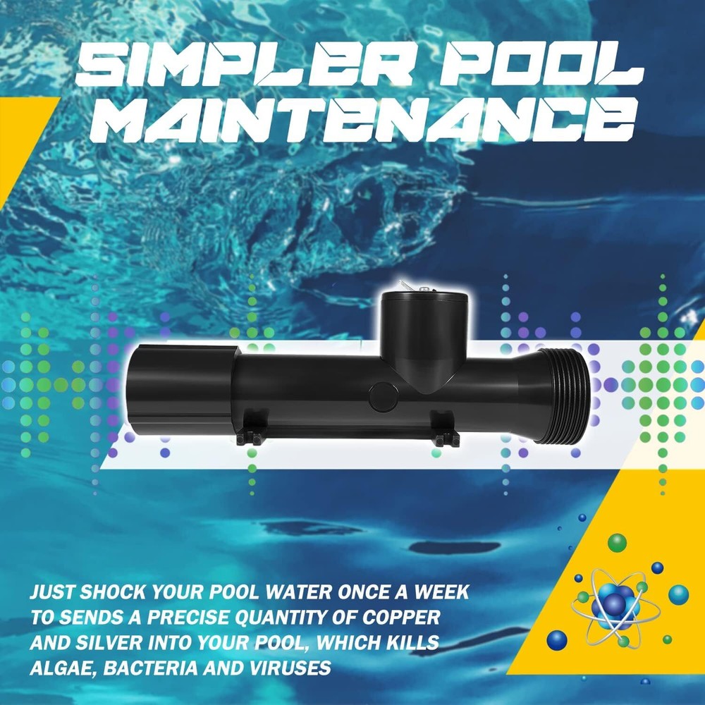 Swimming Pool Ionizer Replacement Chamber for Power Ionizer System 4CH4002-R😍