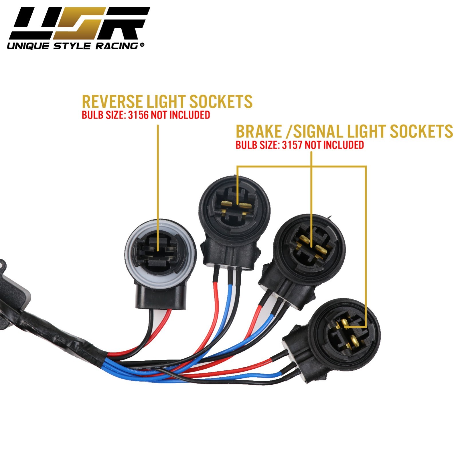 Plug&Play Tail Brake Light Harness +Flasher SEQUENTIAL SIGNAL For 96-04 Mustang