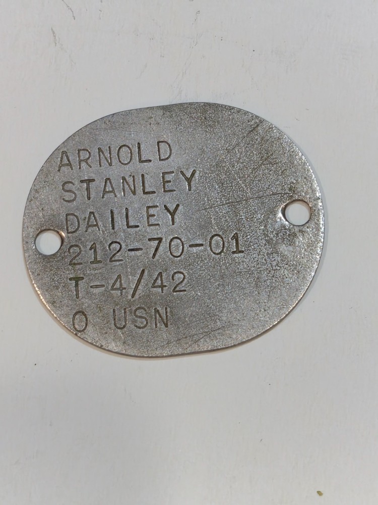 1942 us navy identification tag