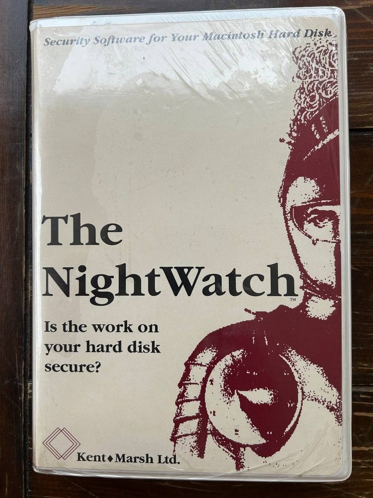 The NightWatch MS770 v1.02 Kent Marsh Ltd. Security Software for Macintosh Apple