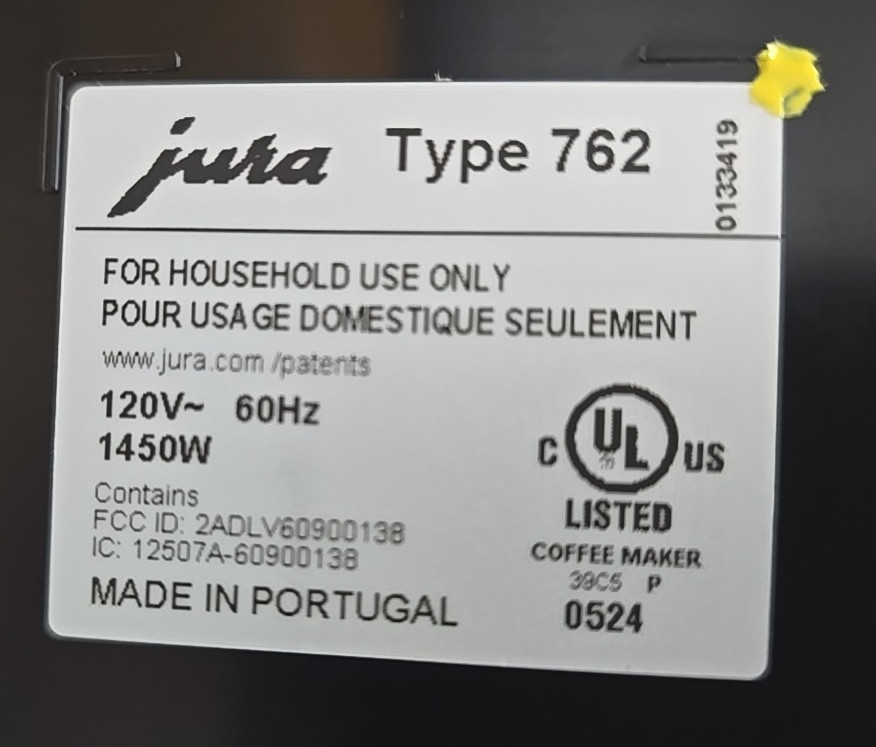 Jura E4 Automatic Espresso Machine Easy Operation Piano White