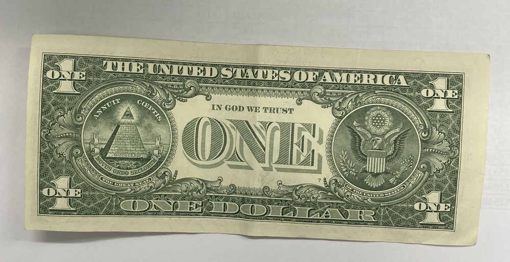 ERROR NOTE- $1 Dollar Miscut/Misaligned-Off Center 2021 Series E38199818A