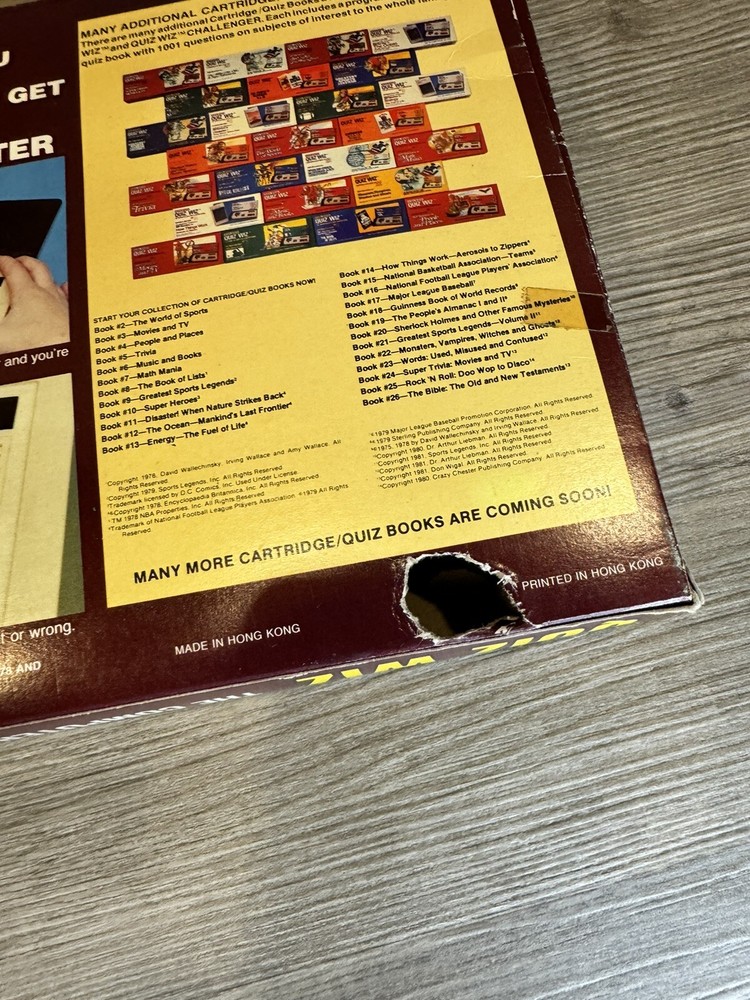 Vintage 1970's Quiz Wiz The Computer Question And Answer Game Complete