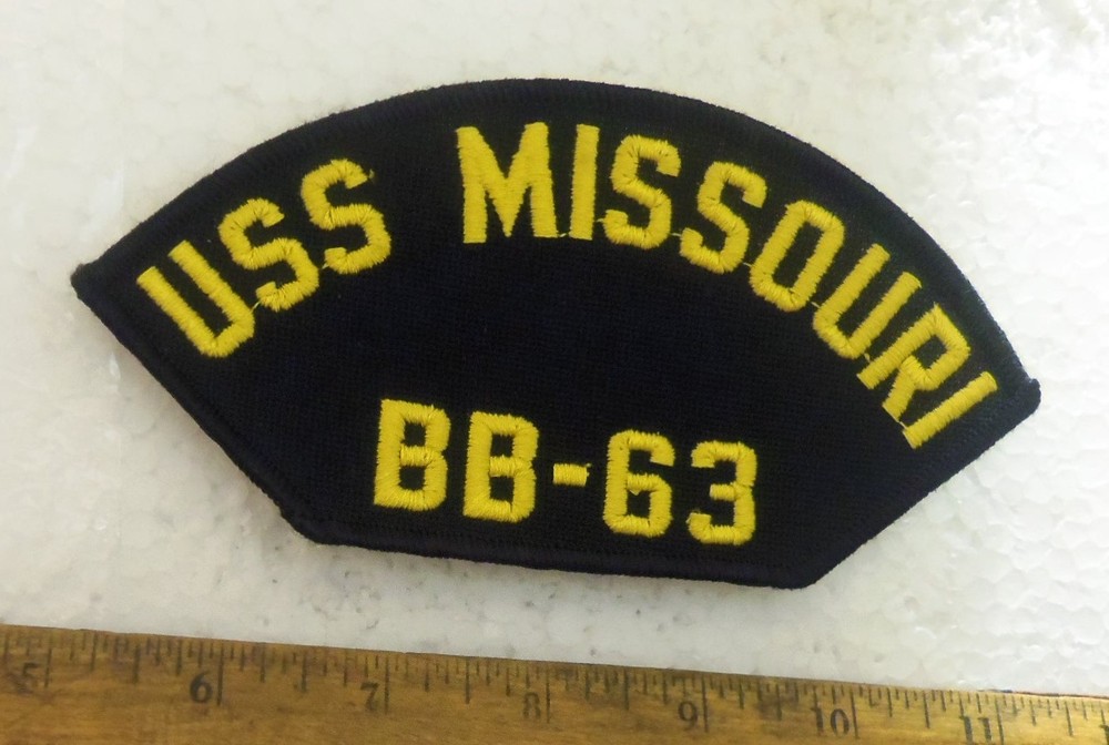 US Navy – USS Missouri BB-63 Embroidered Patch