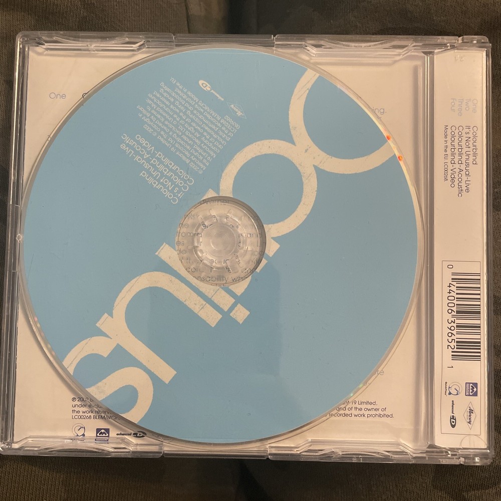 Colour Blind [UK comm CD 1] by Darius (2006)