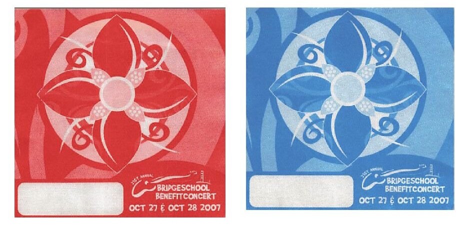 21st Annual Bridge School Benefit Backstage Pass  2007 Bundle 6