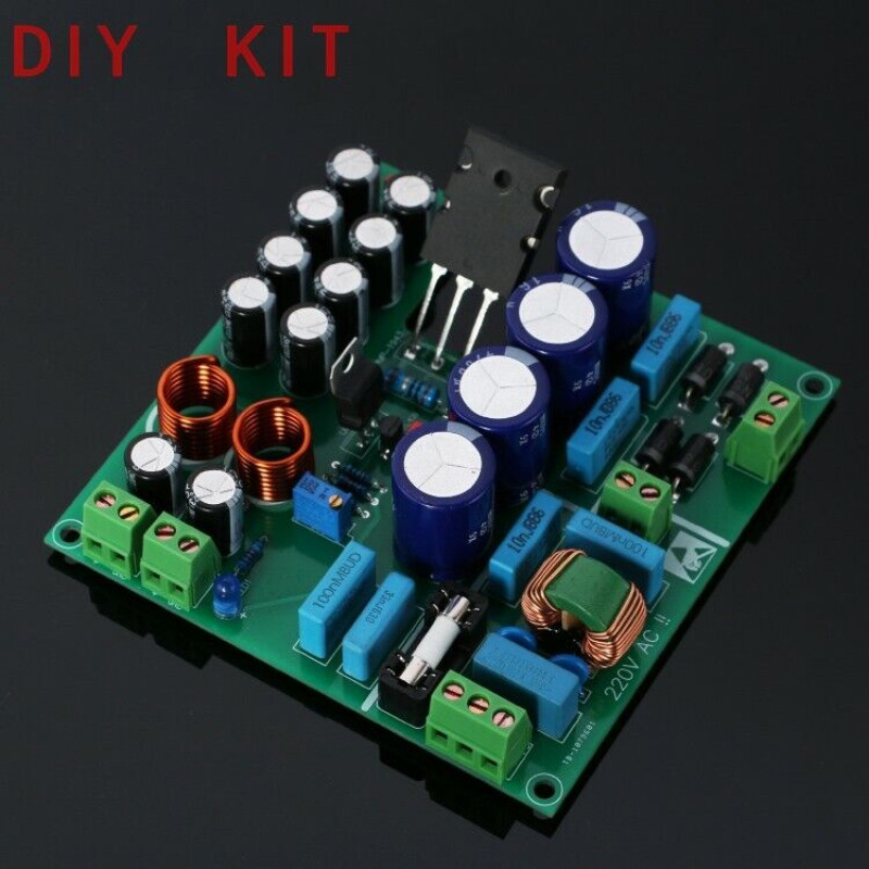 1-10A linear large low noise high stability current regulated power board Diy ki