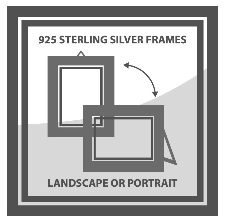 925 Solid Silver Frame Italian Prestigious Gift 10×15 * 8000