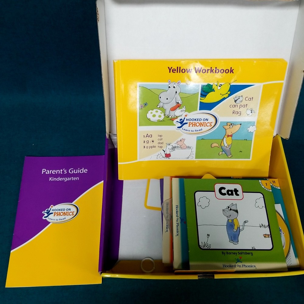 Hooked On Phonics Learn to Read Set; Kindergarten 1st & 2nd Grade