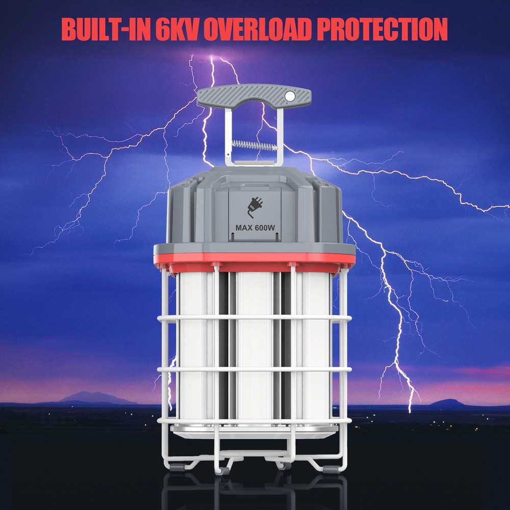 100W Linkable LED Temporary Hanging Work Light Portable Job Site Working Light