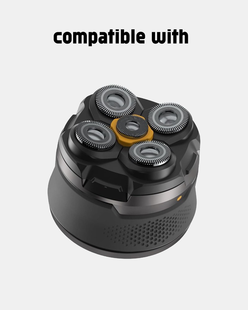 2PCS Head Shaver Replacement Heads for Microtouch Titanium 2 Pack, Silver