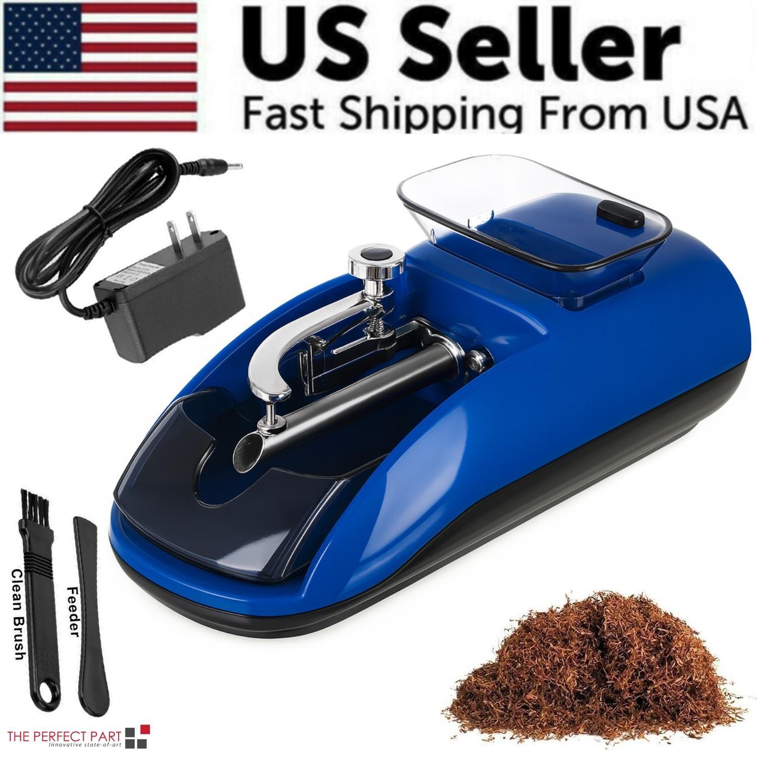 Cigarette Machine Automatic Electric Rolling Roller Tobacco Injector Maker US