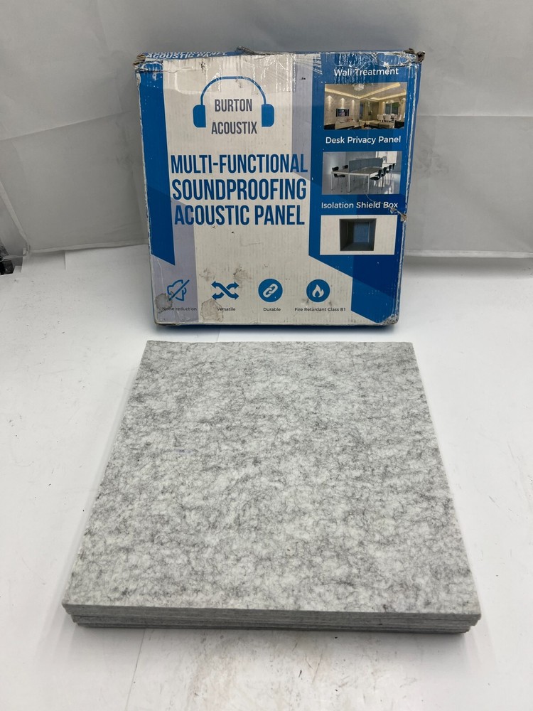 (QTY 5) Burton Acoustix Multi-Functional Soundproofing Acoustic Panel