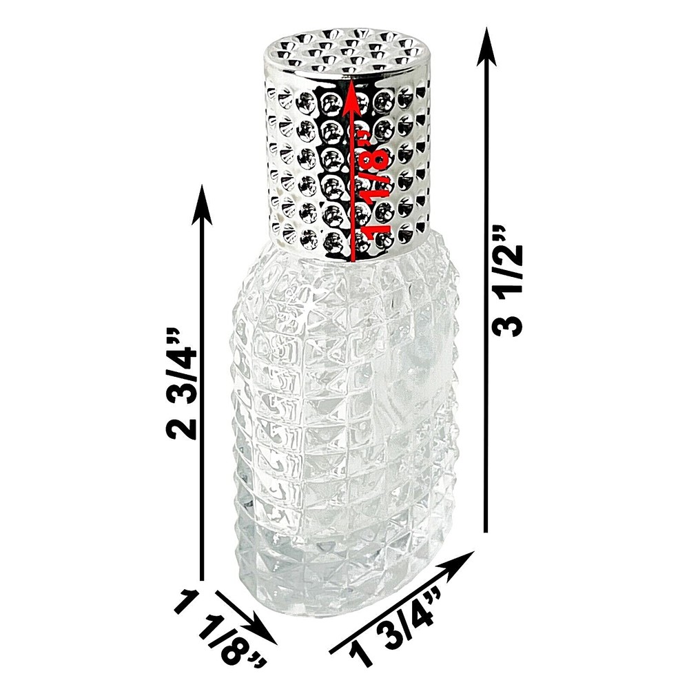 30ml 1oz empty perfume pineapple glass spray bottles silver atomizer lid