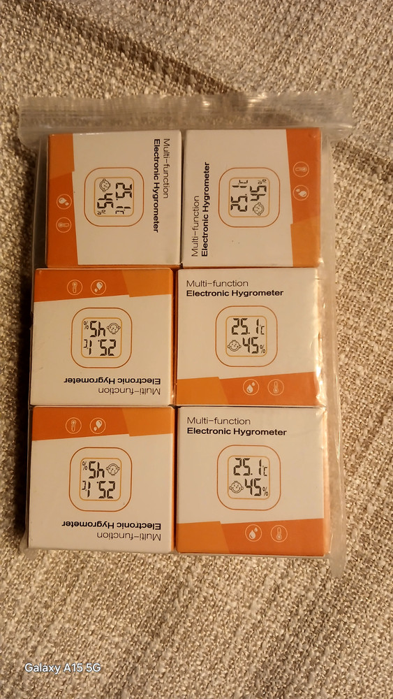 Multi Function Electric Hygrometer bundle lot of 6 CX-0726