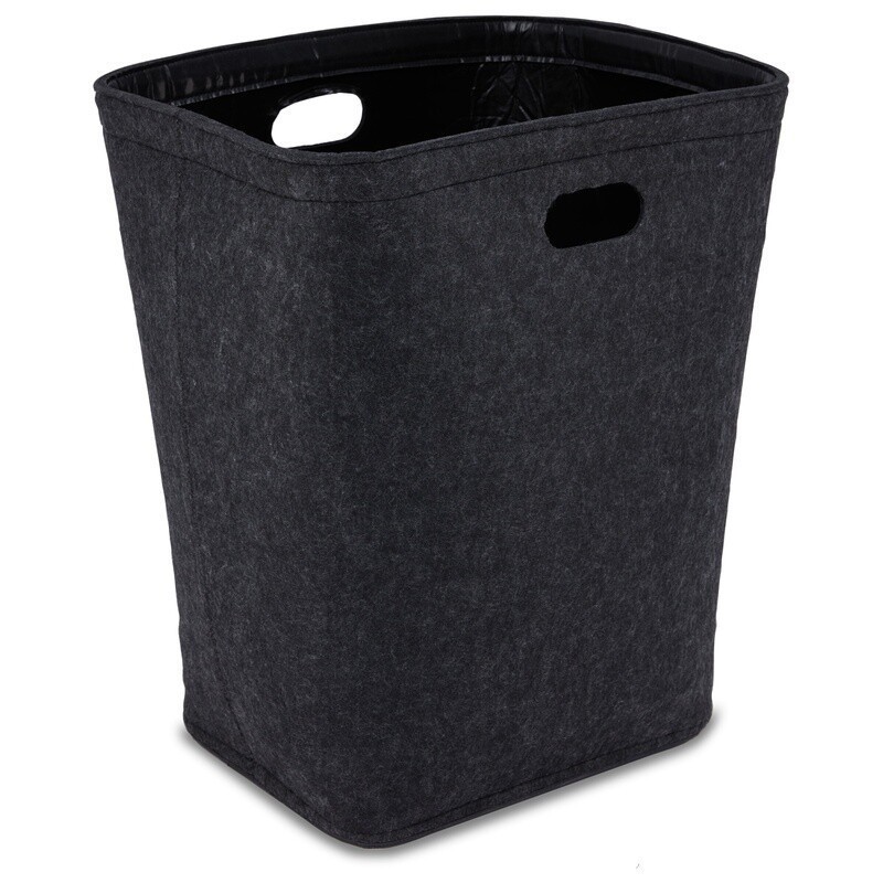 Felt Laundry Hamper W/ Handles Moisture Wicking Durable Storage Solution New
