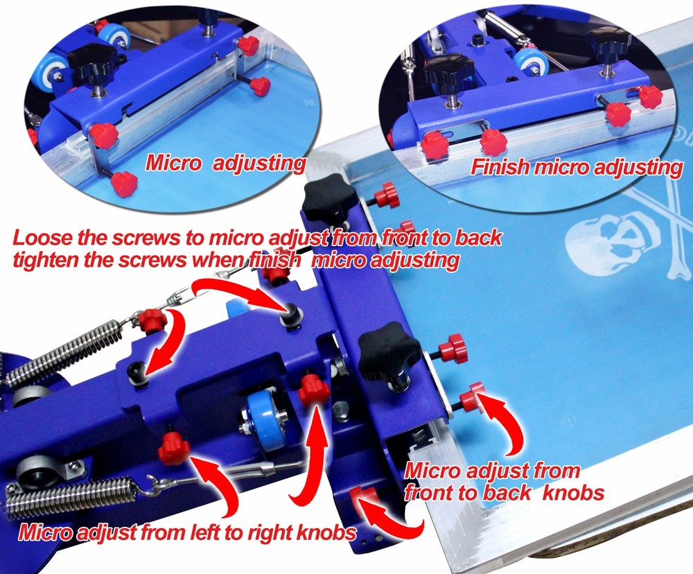 TECHTONGDA 3 Color Silk Screen Printing Press Kit--Screen Printer Hobby Art Kit