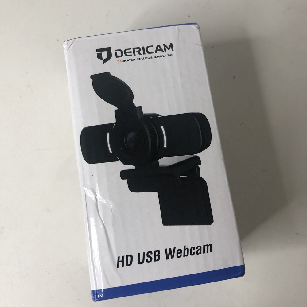 Dericam 1080P Computer Webcam w/ Microphone USB Camera Streaming Gaming